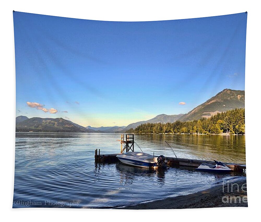 Mountains Tapestry featuring the photograph Mornings in British Columbia by Traci Cottingham