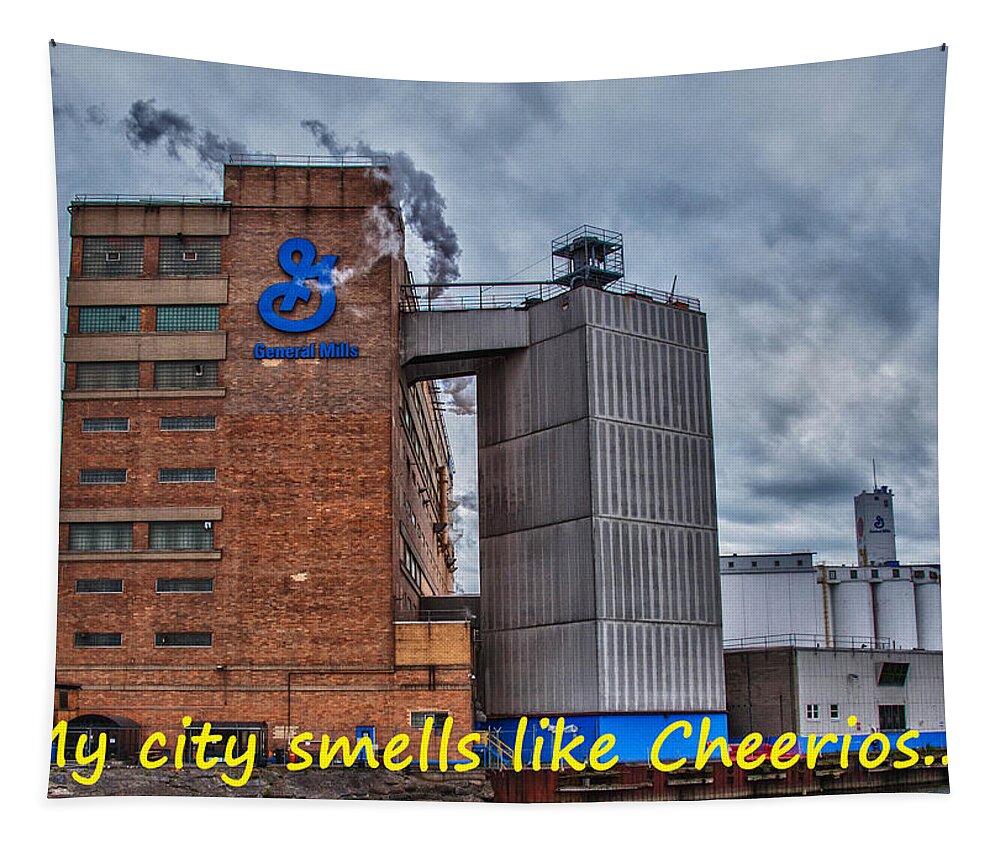 Buffalo Tapestry featuring the photograph My City Smells Like Cheerios by Guy Whiteley