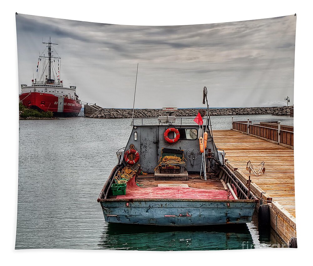 Boat Tapestry featuring the photograph Old Bucket by Terry Doyle