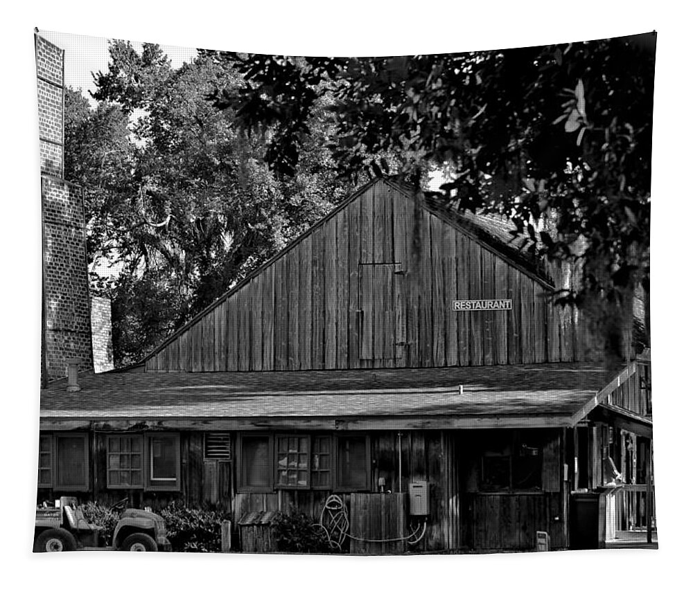 Deleon Springs Tapestry featuring the photograph Old Spanish Sugar Mill by DigiArt Diaries by Vicky B Fuller