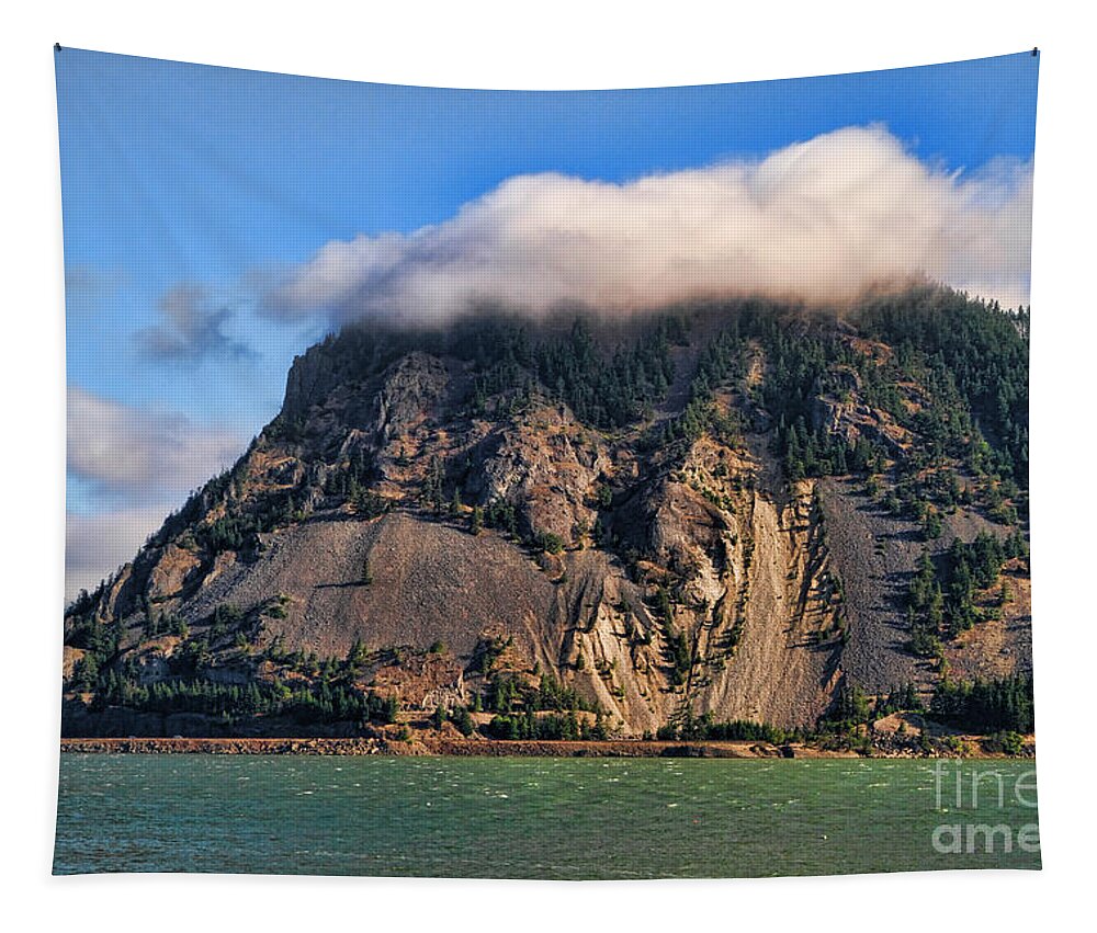 River Tapestry featuring the photograph On the Columbia River by Edward R Wisell