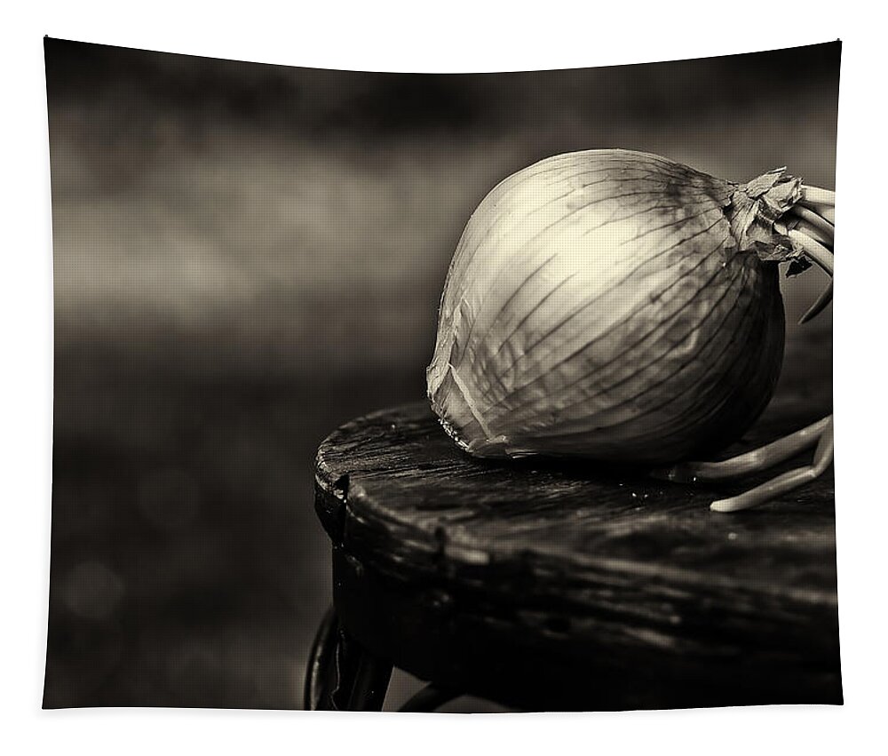 Da*55 1.4 Tapestry featuring the photograph Onion by Lori Coleman