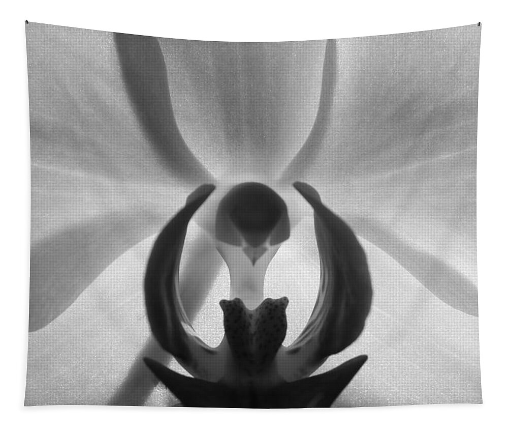 Orchid Heart Tapestry featuring the photograph Orchid Heart by Kume Bryant
