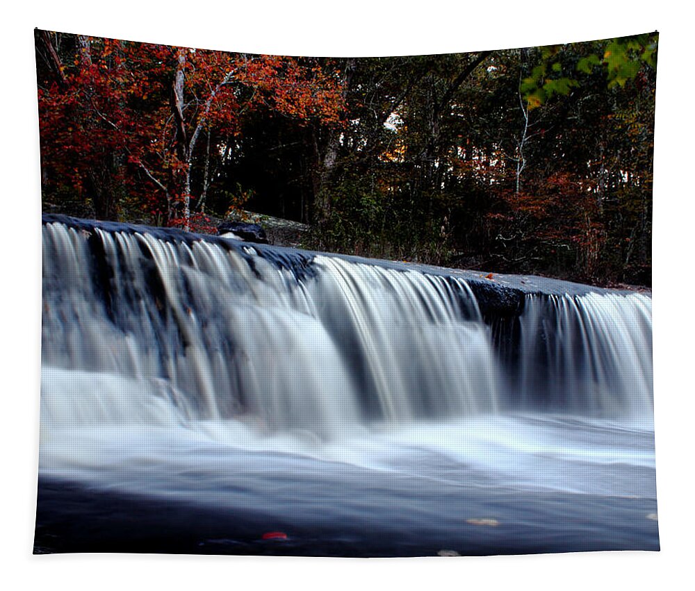 Apacheco Tapestry featuring the photograph Over The Falls by Andrew Pacheco