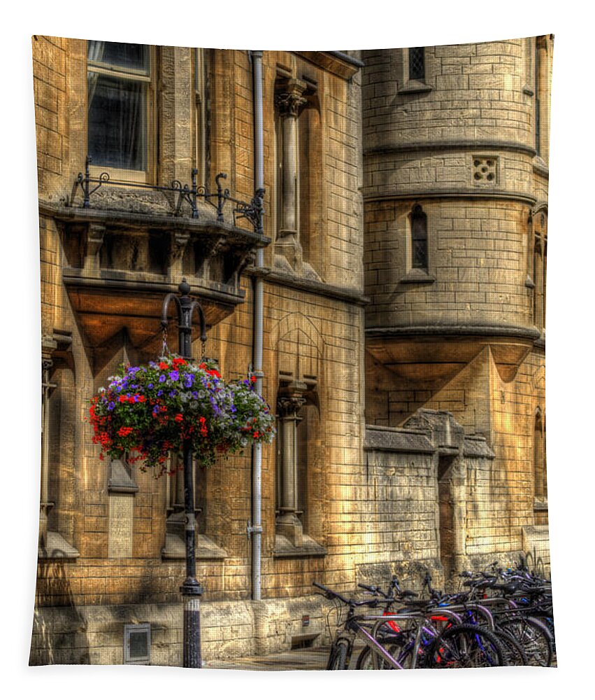 Yhun Suarez Tapestry featuring the photograph Oxford Bicycles by Yhun Suarez