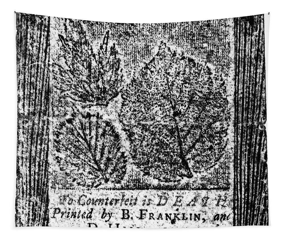 1759 Tapestry featuring the photograph Paper Currency, 1759 by Granger