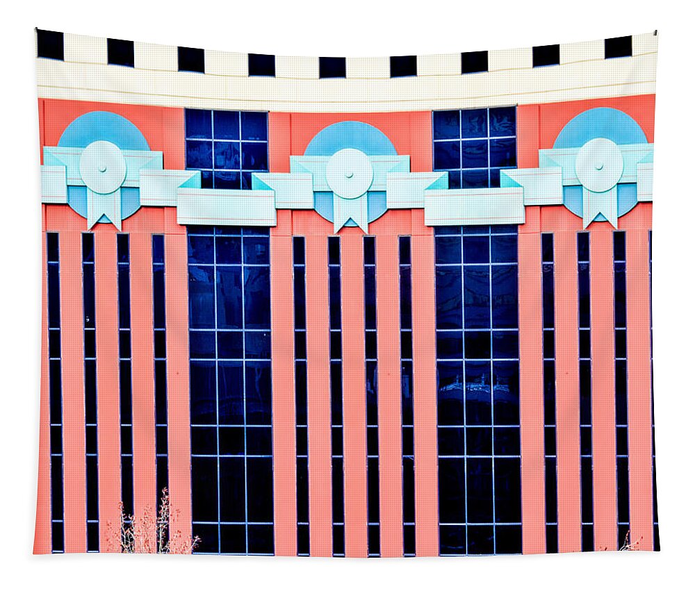  Landmark Tapestry featuring the photograph The Portland Building by Jean Noren