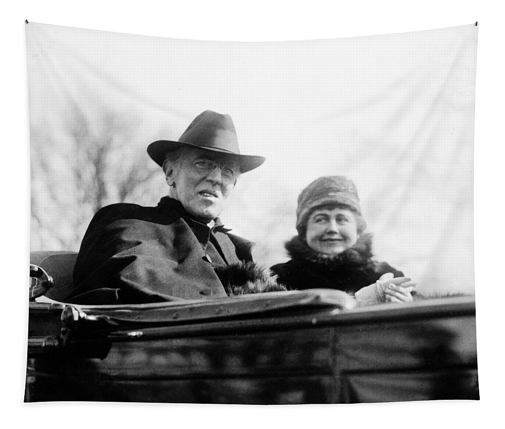 president Woodrow Wilson Tapestry featuring the photograph President Woodrow Wilson by International Images