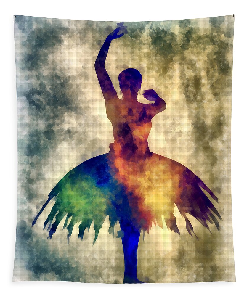 Ballet Tapestry featuring the mixed media Prima 1 Muse by Angelina Tamez