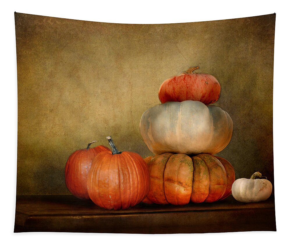 Autumn Tapestry featuring the photograph Pumpkins by Jai Johnson