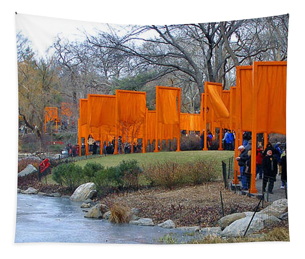 Christo And Jeanne-claude Tapestry featuring the photograph Rambling Gates by Frank Winters