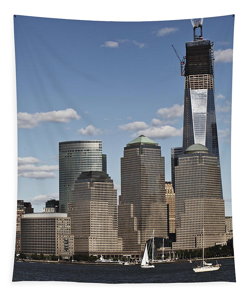 Nyc Tapestry featuring the photograph Rebuild by Leslie Leda