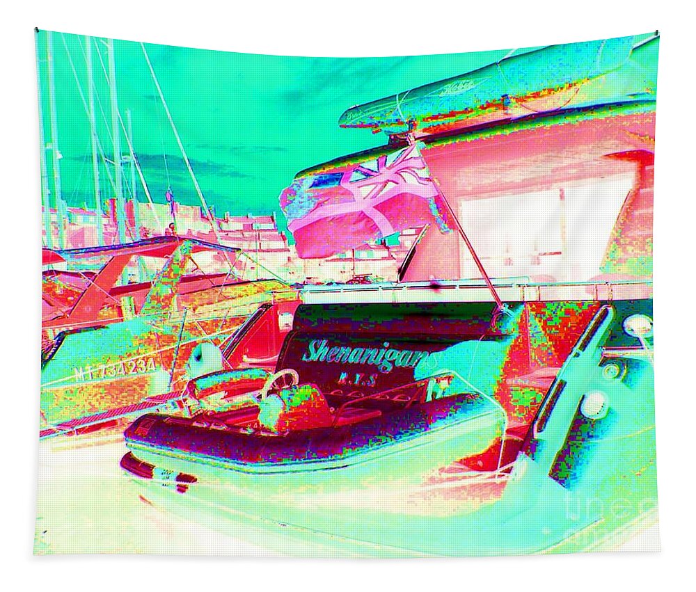Yachting Arts Tapestry featuring the photograph Red Flag by Rogerio Mariani