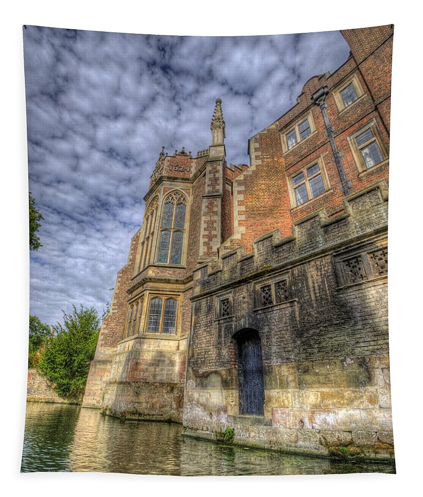 Hdr Tapestry featuring the photograph River Cam Old Buildings by Yhun Suarez
