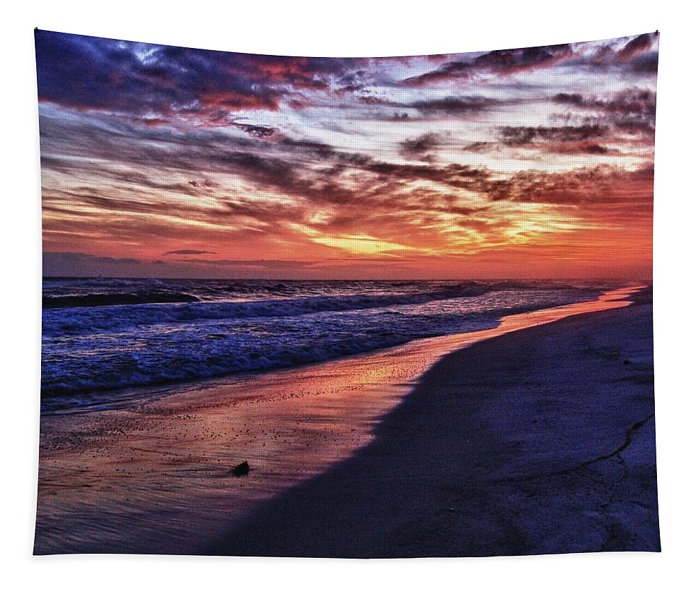Alabama Photographer Tapestry featuring the digital art Romar Beach Sunset by Michael Thomas