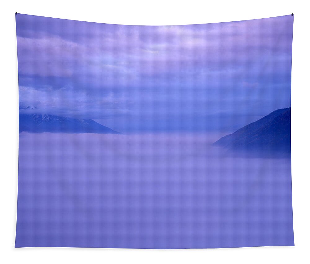 Mountains Tapestry featuring the photograph Sea of clouds by Ulrich Kunst And Bettina Scheidulin