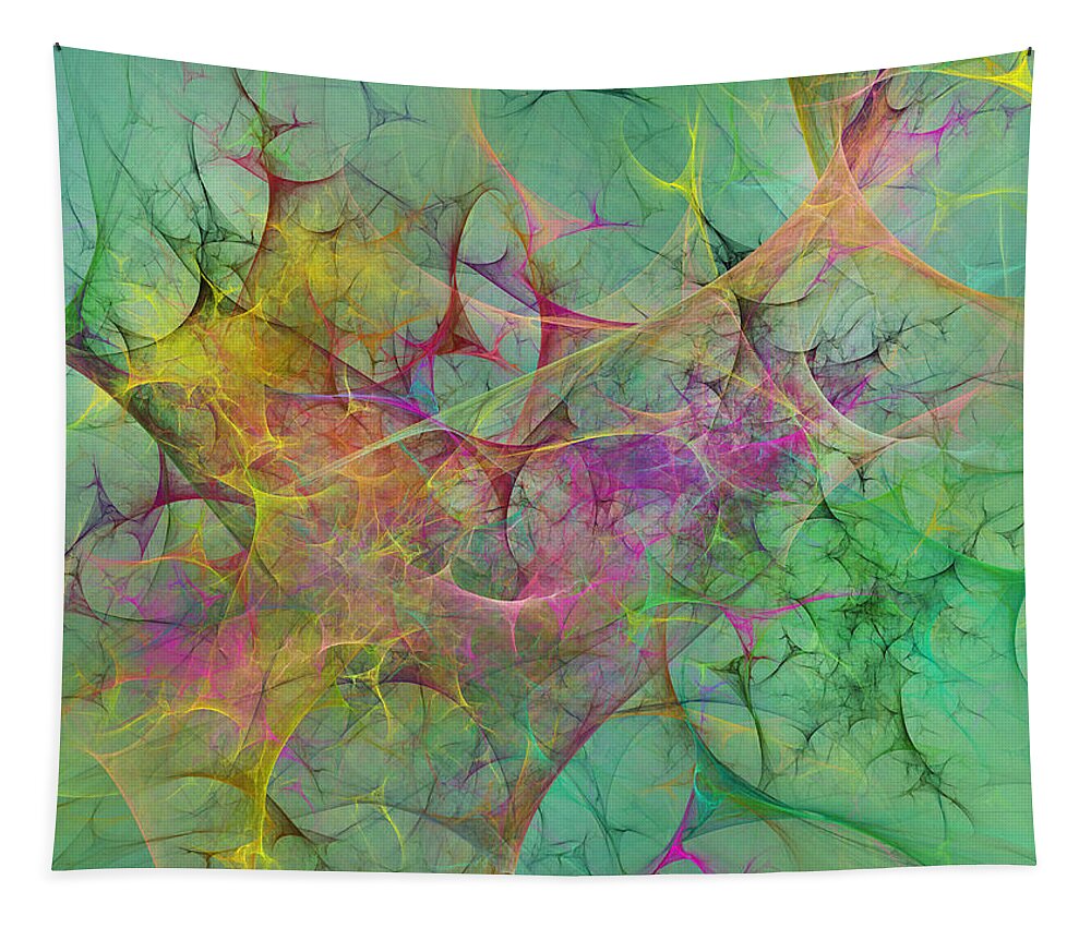 Fractal Tapestry featuring the digital art Seagulls by Betsy Knapp