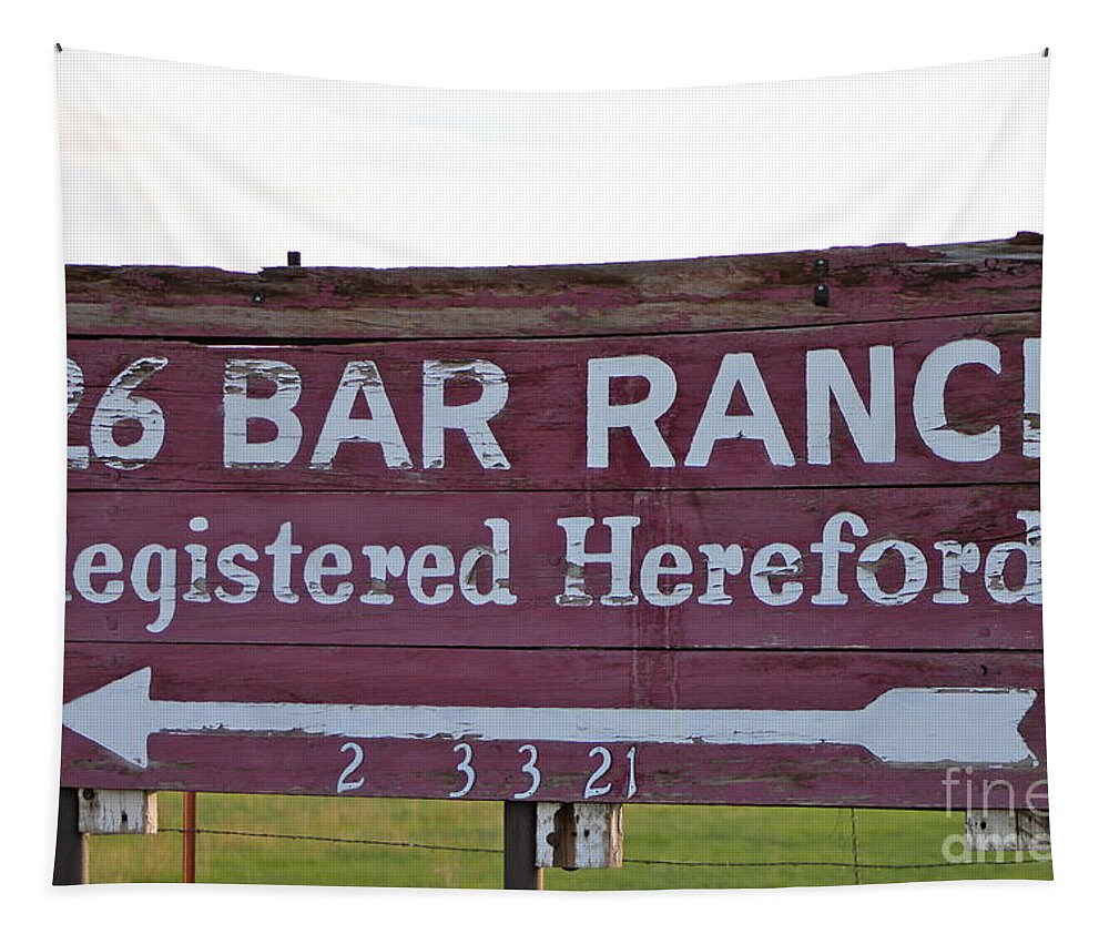 26 Bar Tapestry featuring the photograph John Waynes Old Ranch #1 by Pamela Walrath