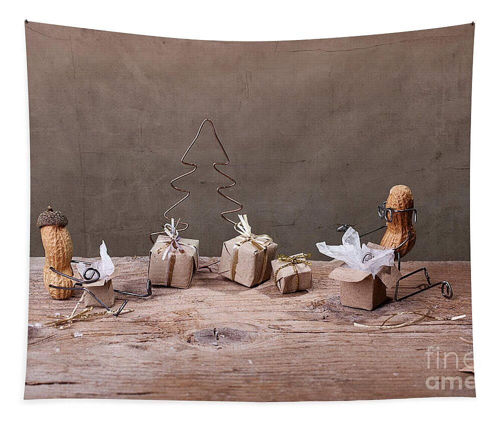 Peanut Tapestry featuring the photograph Simple Things - Christmas 05 by Nailia Schwarz