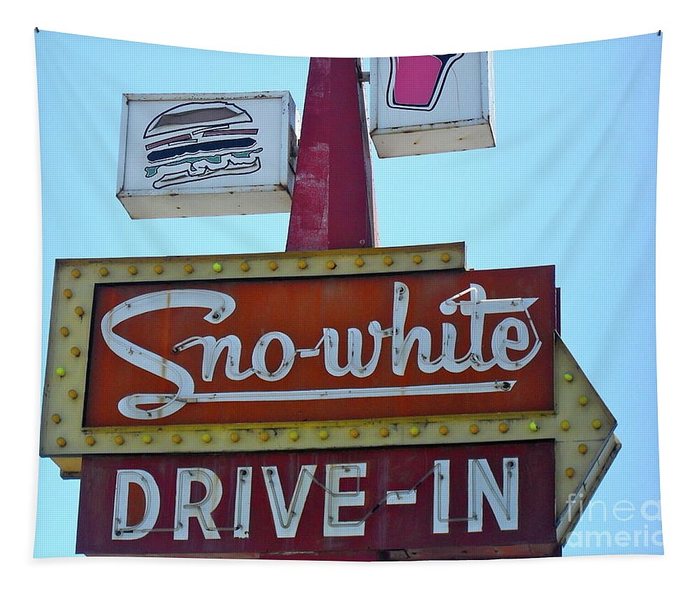 Sno-white Tapestry featuring the photograph Sno-white by Beth Saffer