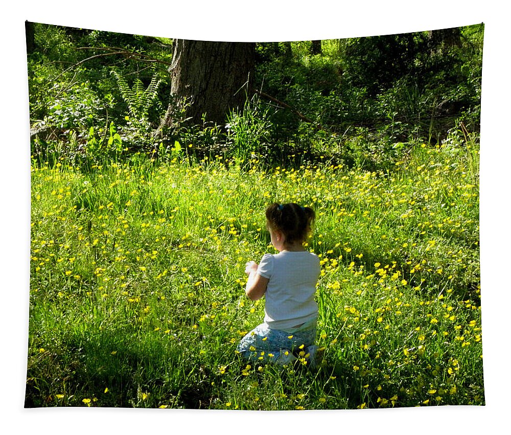 Little Girl Tapestry featuring the photograph So sweet xo by Kim Galluzzo