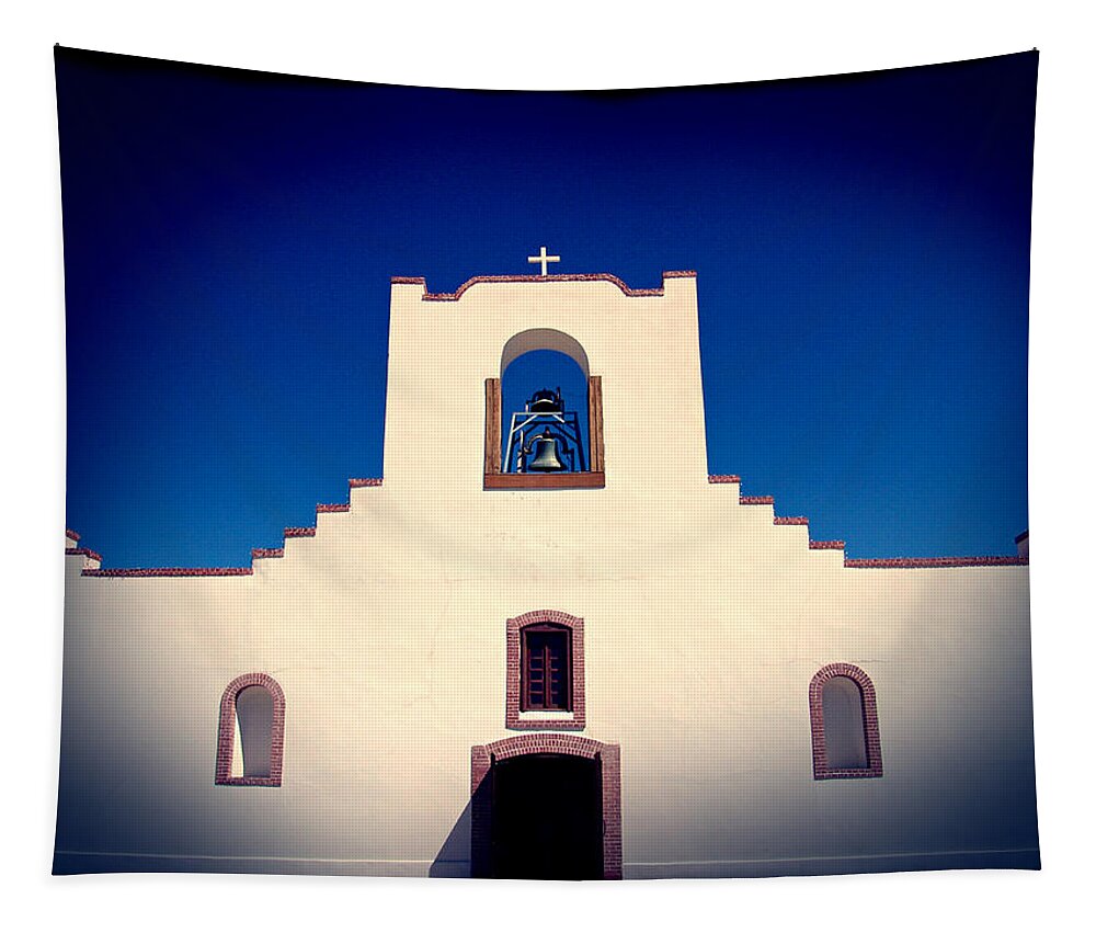 Church Tapestry featuring the photograph Socorro Mission Texas by Kurt Van Wagner