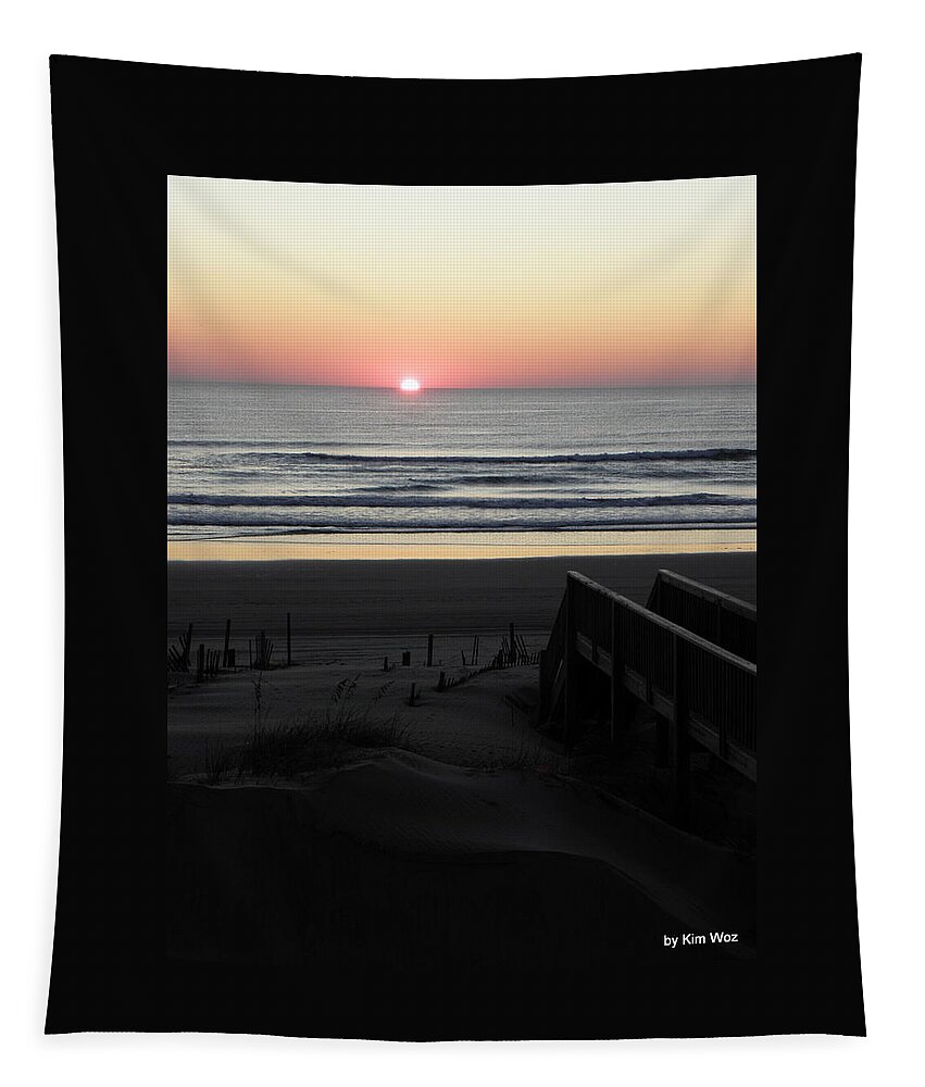 Sunrise Tapestry featuring the photograph Soothing Sunrise by Kim Galluzzo Wozniak