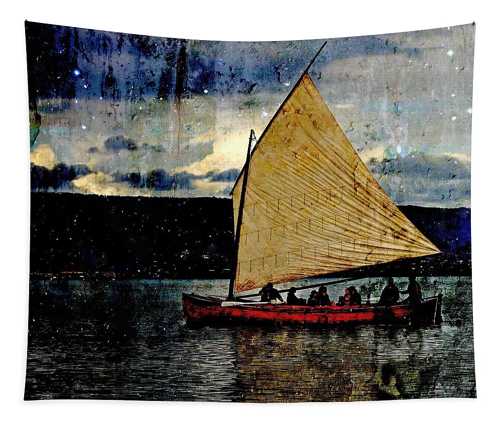 Boat Tapestry featuring the photograph Star Ship by Michele Cornelius