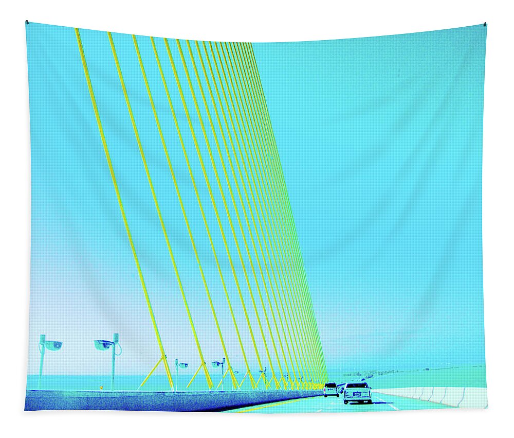 Tampa Tapestry featuring the photograph Sunshine Bridge by Lizi Beard-Ward