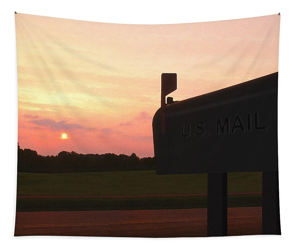 The Mail Of Old Tapestry featuring the photograph The Mail Of Old by Mike McGlothlen