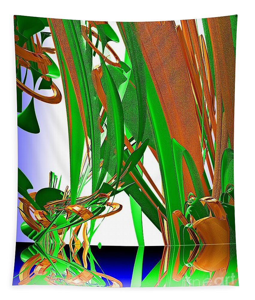 Abstract Tapestry featuring the photograph The Pond by Leslie Revels