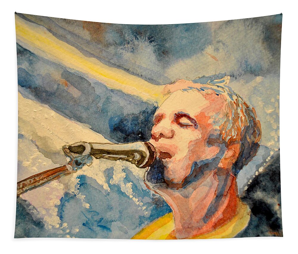 Umphrey's Mcgee Tapestry featuring the painting The Song by Patricia Arroyo