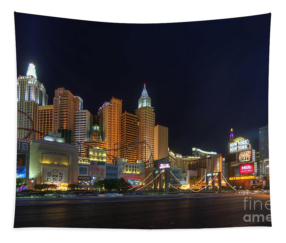 Art Tapestry featuring the photograph The Strip by Yhun Suarez