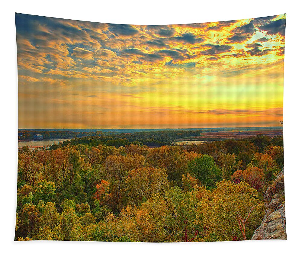 Klondike Park Tapestry featuring the photograph The View From Klondike Overlook by Bill and Linda Tiepelman