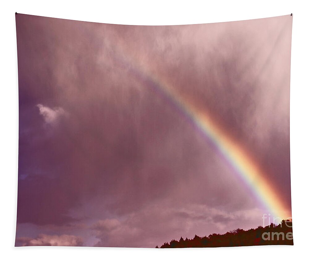 Rainbow Tapestry featuring the photograph There Is Always Hope by Aimelle Ml