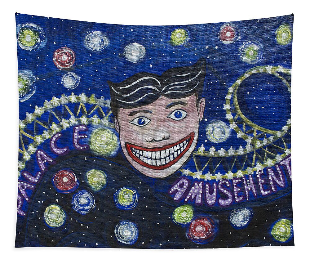Asbury Art Tapestry featuring the painting Tillie's Brite Lights by Patricia Arroyo