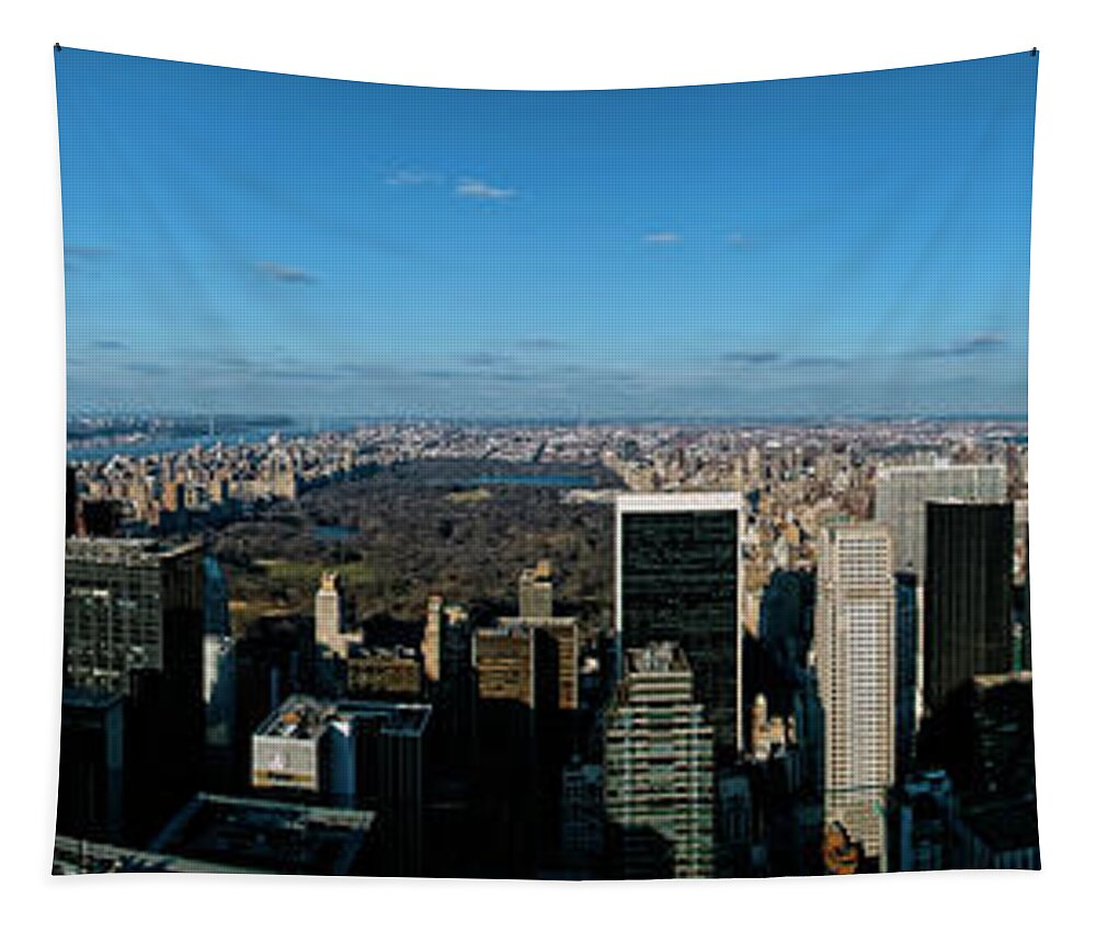 Panoramic Tapestry featuring the photograph Top 'o the Rock by S Paul Sahm