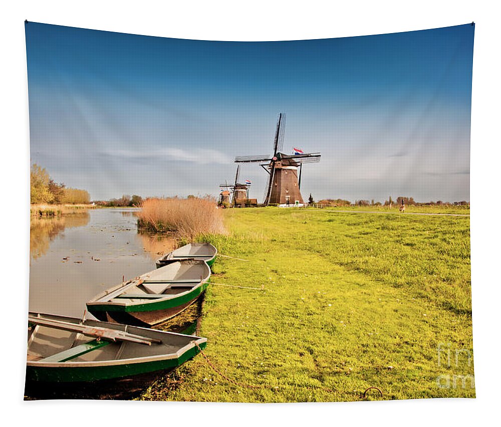 Netherlands Tapestry featuring the photograph Traditional Dutch Landscape by Ariadna De Raadt