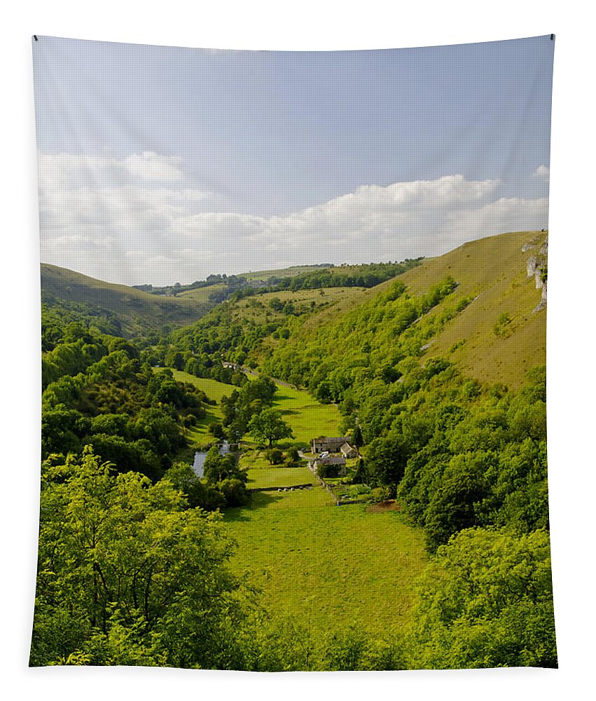 Derbyshire Tapestry featuring the photograph Upperdale from Monsal Head by Rod Johnson