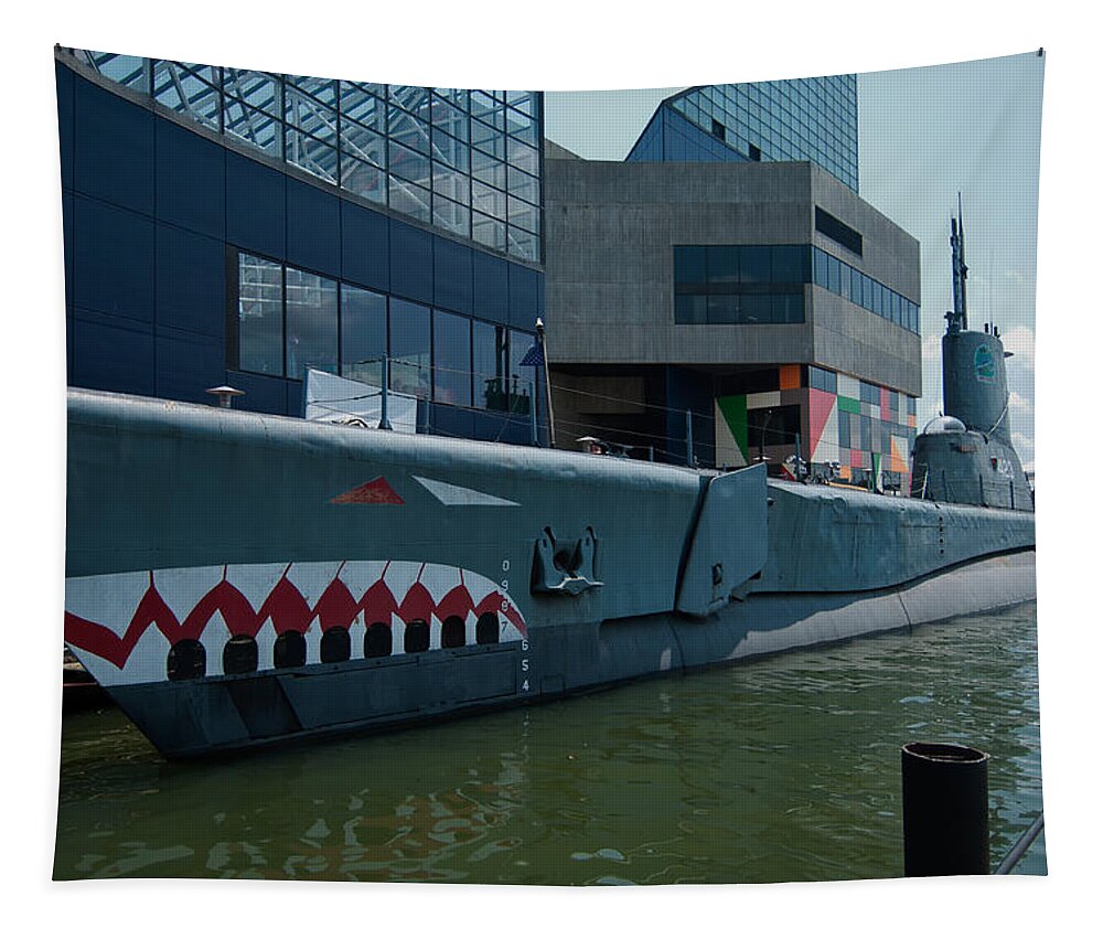Uss Torsk Tapestry featuring the photograph USS Torsk by Paul Mangold