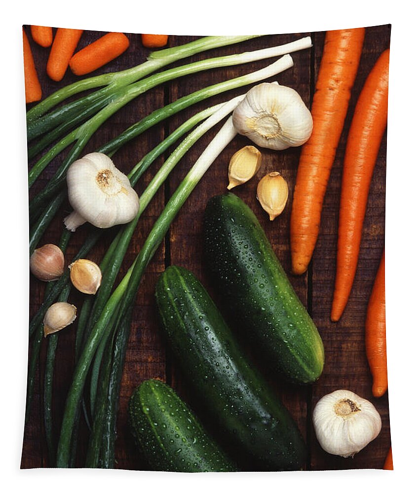 Vegetables Tapestry featuring the photograph Vegetables by Science Source