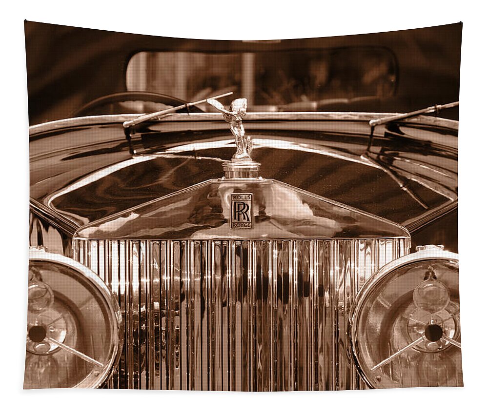 Rolls Tapestry featuring the photograph Vintage Rolls Royce 3 by Andrew Fare