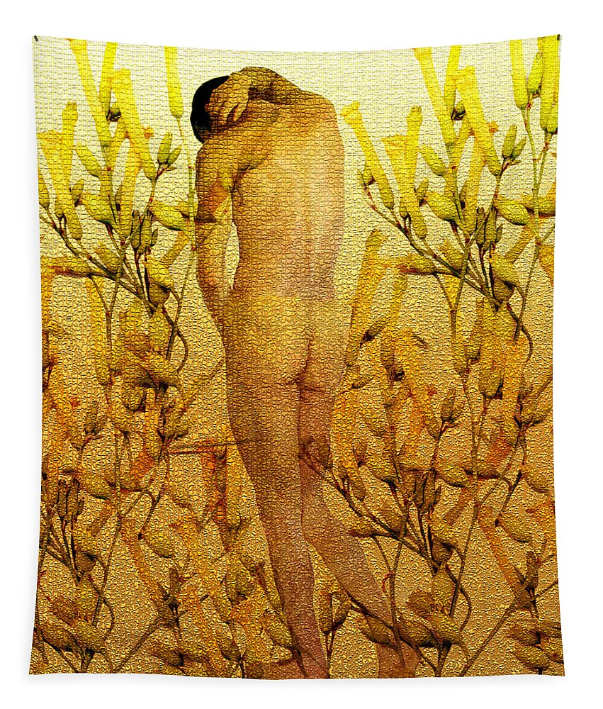 Nude Tapestry featuring the photograph Vital Solitude by Kurt Van Wagner