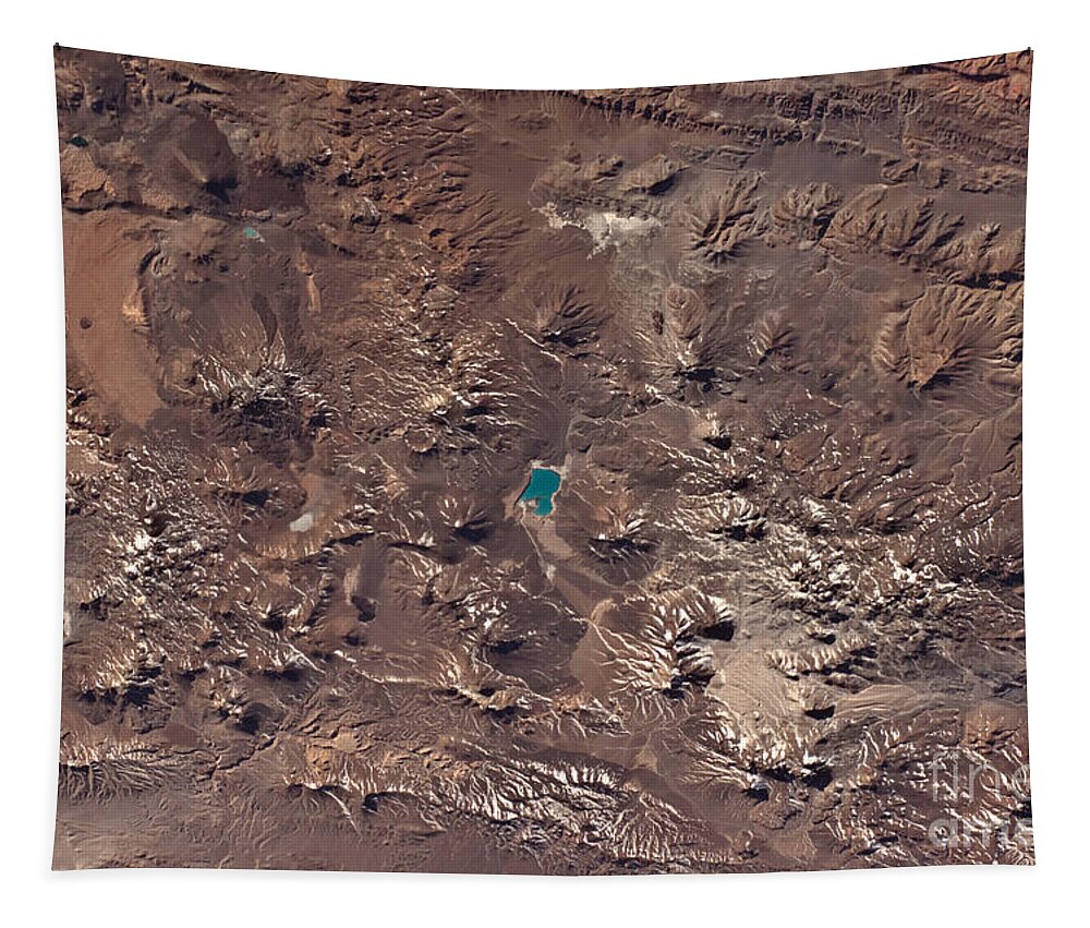 Aerial View Tapestry featuring the photograph Volcanic Landscape, Central Andes by NASA/Science Source