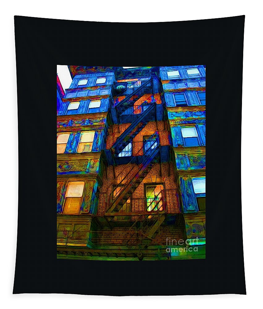Apartments Tapestry featuring the photograph Winding Up by Julie Lueders 