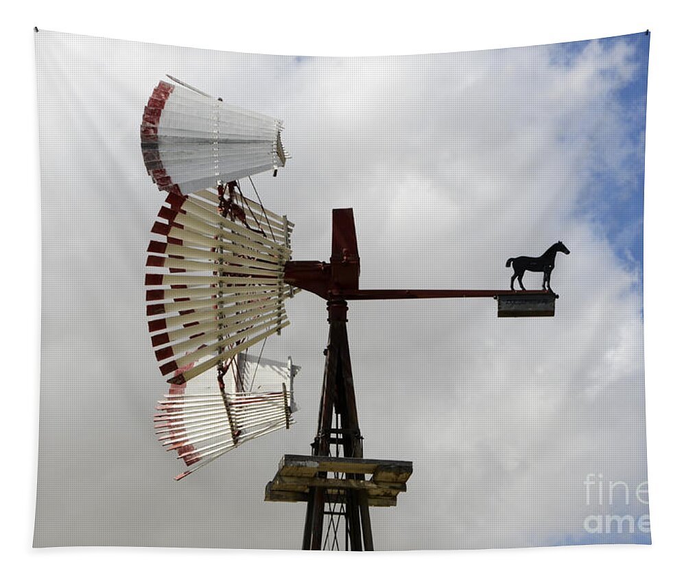 Windmill Tapestry featuring the photograph Windmill 9 by Bob Christopher
