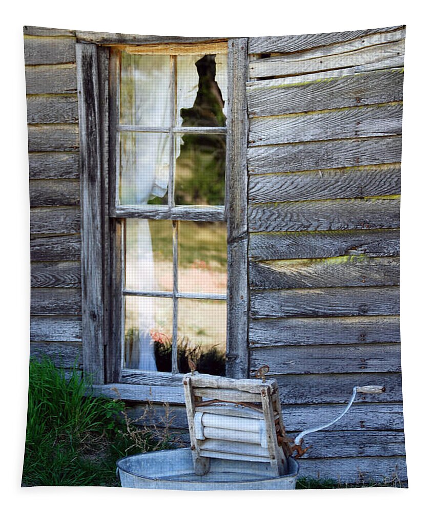 Window Tapestry featuring the photograph Window on Prairie Life by Judy Hall-Folde