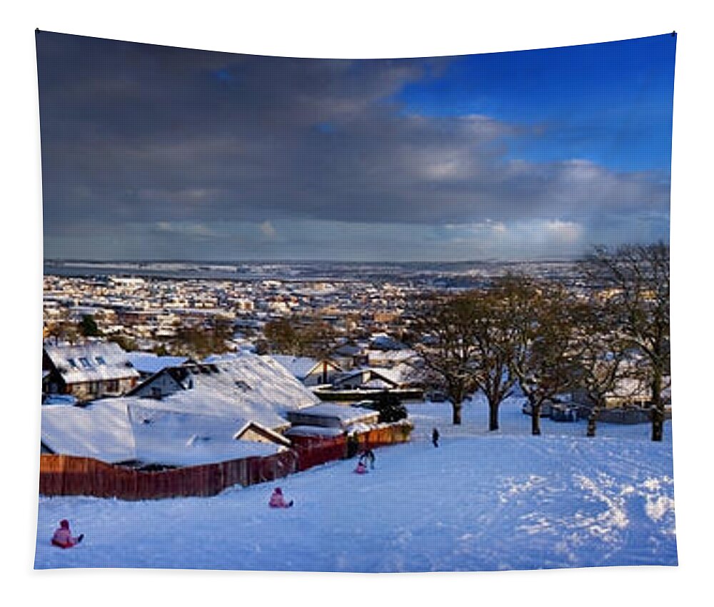 Winter In Inverness Tapestry featuring the photograph Winter in Inverness by Joe Macrae