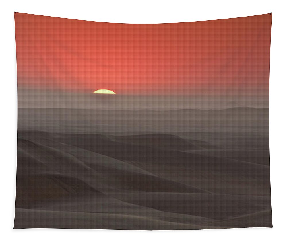 Africa Tapestry featuring the photograph Awash in a sea of sleeping sand by Sylvia J Zarco