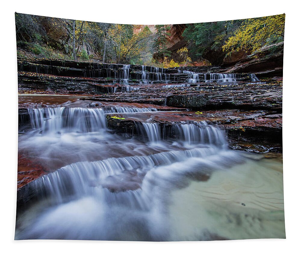 Zion Tapestry featuring the photograph Arch Angel Falls by Wesley Aston